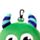 Cuscino da Viaggio con Maschera Relaxeazzz - Mostro Verde