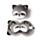 Cuscino da Viaggio con Maschera Relaxeazzz - Procione - Animali Dolci ADORAMALS