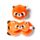 Cuscino da Viaggio con Maschera Relaxeazzz - Panda Rosso - Animali Dolci ADORAMALS