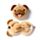 Cuscino da Viaggio con Maschera Relaxeazzz - Cani - Pug Carlino