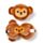 Cuscino da Viaggio con Maschera Relaxeazzz - Scimmia - Animali Dolci ADORAMALS