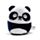 Cuscino di Peluche - Panda Susu - Animali Dolci Selvatici ADORAMALS - Squidglys