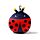 Cuscino da Viaggio con Maschera Relaxeazzz - Coccinella - Animali Dolci