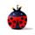 Cuscino da Viaggio con Maschera Relaxeazzz - Coccinella - Animali Dolci ADORAMALS