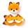 Cuscino da Viaggio con Maschera Relaxeazzz - Volpe - Animali Dolci ADORAMALS