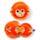 Cuscino da Viaggio con Maschera Relaxeazzz - Orangotango - Animali Dolci ADORAMALS