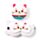 Cuscino da Viaggio con Maschera Relaxeazzz - Gatto Maneki Neko 