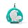 Cuscino da Viaggio con Maschera Relaxeazzz - Moomin  -verde