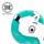 Cuscino da Viaggio con Maschera Relaxeazzz - Moomin  -verde