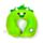Cuscino da Viaggio in Memory Foam Relaxeazzz - Huck il Dinosauro