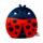 Cuscino di Peluche - Tilly la Coccinella - Animali Dolci ADORAMALS - Squidglys