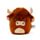 Cuscino di Peluche - Bue Scozzese - Squidglys