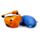 Cuscino da Viaggio con Peluche 2 in 1 - Finley il Pesce Pagliaccio - Swapseazzz