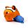 Cuscino da Viaggio con Peluche 2 in 1 - Finley il Pesce Pagliaccio - Swapseazzz