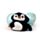 Cuscino da Viaggio con Peluche 2 in 1 - Nico il Pinguino - Swapseazzz