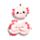 Cuscino da Viaggio con Maschera Relaxeazzz - Axolotl - Animali Dolci ADORAMALS