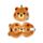 Cuscino da Viaggio con Maschera Relaxeazzz - Marmotta - Animali Dolci ADORAMALS