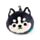 Cuscino da Viaggio con Maschera Relaxeazzz - Husky - Animali Dolci ADORAMALS