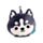 Cuscino da Viaggio con Maschera Relaxeazzz - Husky - Animali Dolci ADORAMALS