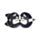 Cuscino da Viaggio con Maschera Relaxeazzz - Husky - Animali Dolci ADORAMALS