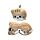 Cuscino da Viaggio con Maschera Relaxeazzz - Gatto Scozzese - Animali Dolci