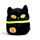 Cuscino di Peluche - Il Gatto Nero - SPOOKY - Squidglys 