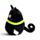Cuscino di Peluche - Il Gatto Nero - SPOOKY - Squidglys 