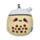 Cuscino da Viaggio con Maschera Relaxeazzz - Bubble Tea - Foodiemals