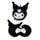 Cuscino da Viaggio con Maschera Relaxeazzz - Kuromi Coniglio Hello Kitty 