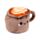Fermaporte in Peluche - Cappuccino - Foodiemals