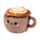 Fermaporte in Peluche - Cappuccino - Foodiemals
