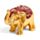 Mini Elefanti Portafortuna Brillantinati con Espositore
