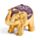 Mini Elefanti Portafortuna Brillantinati con Espositore