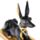 Anubis Nero e Oro Sdraiato