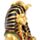 Tutankhamen Dorato con Simboli di Potere