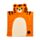 Poncho con Cappuccio per Bambini - Alfie la Tiger - Animali Dolci ADORAMALS