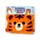 Poncho con Cappuccio per Bambini - Alfie la Tiger - Animali Dolci ADORAMALS