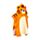 Poncho con Cappuccio per Bambini - Alfie la Tiger - Animali Dolci ADORAMALS