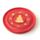 Brucia Incenso Rotondo in Legno Mango - Arancione - Buddha