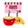 Set di 2 mini portachiavi in peluche a forma di croissant e caffè - Squidglys J'Adoramals