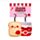 Set di 2 mini portachiavi in peluche a forma di toast e marmellata - Squidglys J'Adoramals