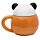 Tazza in Ceramica con Coperchio Sagomato - Panda - Animali Dolci
