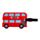 Etichetta per Bagagli in PVC - Autobus Londinese