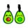 Set di 2 Etichette per Bagagli in PVC - Avocado - Foodiemals