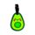 Set di 2 Etichette per Bagagli in PVC - Avocado - Foodiemals