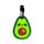 Set di 2 Etichette per Bagagli in PVC - Avocado - Foodiemals