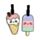 Set di 2 Etichette per Bagagli in PVC - Gelato e Ghiacciolo - Foodiemals