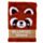Memo con Copertina in Peluche - Panda Rosso - Animali Dolci - Formato A5