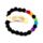 Braccialetto con Gemme & Perle in Roccia di Lava - Chakra