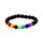 Braccialetto con Gemme & Perle in Roccia di Lava - Chakra